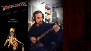 The world needs a hero Rhythm guitar rehearsal (Megadeth)