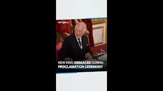 King Charles gesturing during his proclamation signing goes viral