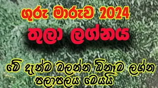 Lagna Palapala Thula Lagnaya Guru maruwa 2024  , ලග්න පලාපල තුලා ලග්නය ගුරු මාරුව 2024