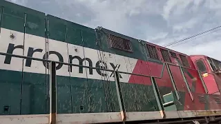 FERROMEX intermodal México Mexicali al sur pasando estación de salamanca Guanajuato