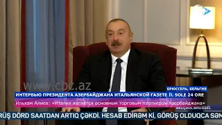 Президент Азербайджана дал интервью газете İl Sole 24 Ore