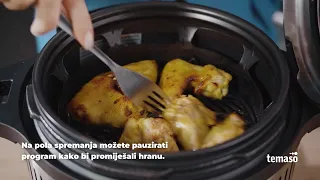 KAKO SE KORISTI TEMASO AIR FRYER+ELEKTRIČNI EKSPRES LONAC  T1500