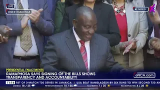 President Cyril Ramaphosa signs the NPA Amendment Bill into law