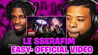 FIRST TIME reacting to LE SSERAFIM - EASY | BabantheKidd (Official Music Video)