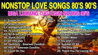NONSTOP SLOW ROCK LOVE SONGS 80S 90S 🎈🎈 MGA LUMANG TUGTUGIN NOONG 90S 💽 EMERSON CONDINO COLLECTION