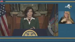 Gov. Kathy Hochul announces new state budget