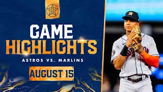 Astros vs. Marlins Game Highlights (8/15/23) | MLB Highlights