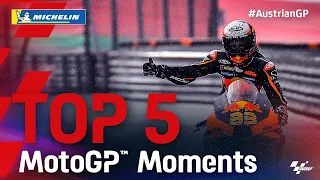 Top 5 MotoGP™ Moments by Michelin | 2021 #AustrianGP