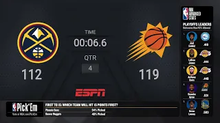 Nuggets @ Suns Game 3 Live Scoreboard | #NBAPlayoffs Presented by Google Pixel