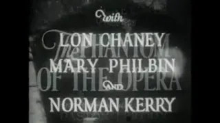 "THE PHANTOM OF THE OPERA": starring Lon Chaney (1925)