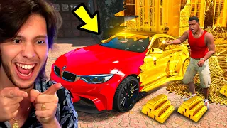 Tudo que EU TOCAR vira Barras De OURO no GTA 5!!