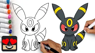 How To Draw Pokemon | Umbreon