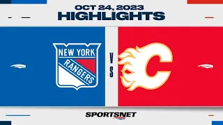 NHL Highlights | Rangers vs. Flames - October 24, 2023