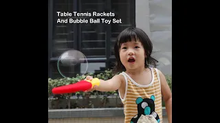 Table Tennis Rackets And Bubble Ball Toy Set