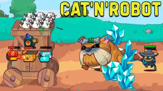 Боевые котята Cat'n'Robot Idle Defense - Cute Castle TD PVP прохождение #1