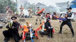 SEAL X Nerf War : SQUID GAME Team SWAT Warriors Nerf Guns Fight Criminal Group Dr Lee Crazy Wanted
