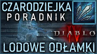 CZARODZIEJKA POD LODOWE ODŁAMKI LEVELOWANIE, ASPEKTY, GLIFY JAK ROZWIJAĆ ICE SHARD PORADNIK DIABLO 4