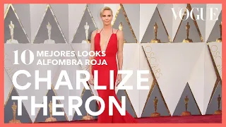 Charlize Theron y sus mejores looks en alfombra roja