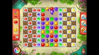 GardenScapes Level 296 no boosters (11 moves)