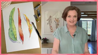 Colour Theory: Using a Triadic Colour Scheme to Paint Leaves