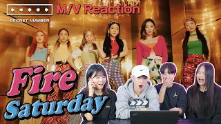 [Ready Reaction] SECRET NUMBER(시크릿넘버) _ Fire Saturday(불토) M/V REACTIONㅣPREMIUM DANCE STUDIO