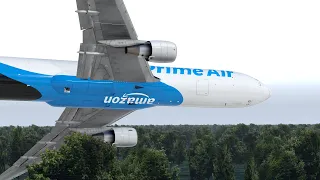 Amazon Air Flight 3591 Crashes Just Before Landing in Houston (With Real Audio and Video) | (4K)