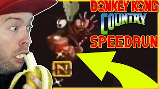 Donkey Kong Country 7% SPEEDRUN (World Record) | Domtendo Reaktion