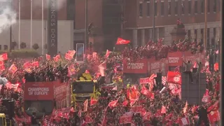 Liverpool fans celebrate Champions League homecoming party | AFP