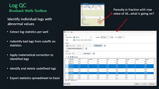 Blueback Wells Toolbox -  Log QC