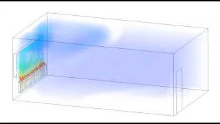 Transient CFD Simulation of a Radiator Heating a Room Using Ansys CFX and Design Modeller For HVAC