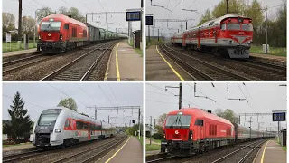 Traukiniai val/Trains at Vöke station - 21/4/24