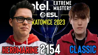 🇩🇪 HeroMarine (T) vs 🇰🇷 Classic (P) - Gruppe D - IEM Katowice 2023 - StarCraft 2 - Cast 2154