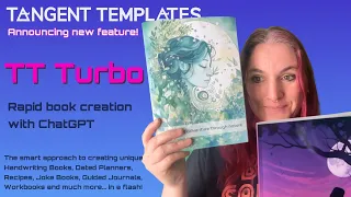 New feature!  TT Turbo rapid book creation. Made these in my car with ChatGPT Tangent Templates, KDP