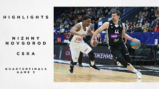 Nizhny Novgorod vs CSKA Highlights Quarterfinals Game 3 | Season 2021-22