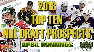 Top Ten 2018 NHL Draft Prospects *APRIL* (Incl. Dahlin, Zadina, Svechnikov) - Beer League Heroes