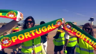 Chegada da Seleção de Futebol Portuguesa