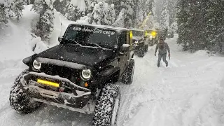 Deep Snow Adventure in Back Country of Bowman Lake