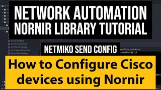 Nornir python Tutorial: use netmiko_send_config task to configure cisco device | nornir plugin