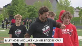 NFL players Riley Moss, Jake Hummel giving back to Iowa community