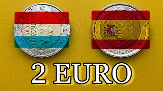 2 EURO 2003 Spain and Luxembourg- RARE