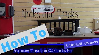 Need help adding an ET remote to ET RX2 micro Receiver