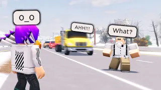 He Wouldn’t Stop Playing In The Road.. I Tried To Warn Him! (Roblox)