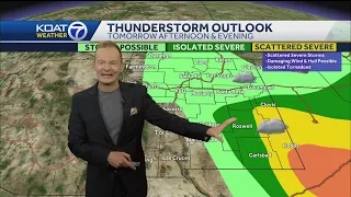 Severe weather possible in New Mexico on Saturday