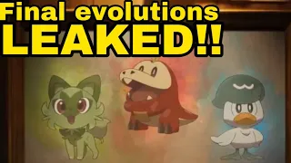 LEAKED Gen 9 Starter Pokémon Final Evolutions!