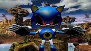 [Dual TAS] Metal Sonic vs Shadow Sky Rail - Sonic Adventure 2 Battle