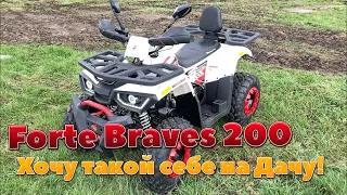 Квадроцикл Forte Braves 200 Обзор! Идеальный квадроцикл для поездки с семьей на природу