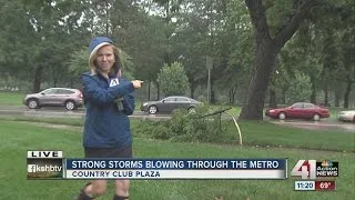 Strong storm travels through KC metro