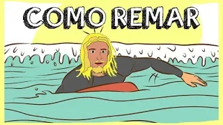 Como remar uma onda