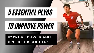 5 Essential Plyometric Exercises for Footballers | Improve Power and Speed For Soccer/Football