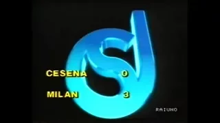 1989-90 (1a - 27-08-1989) Cesena-Milan 0-3 [Stroppa,Borgonovo,Massaro] Servizio D.S.Rai1